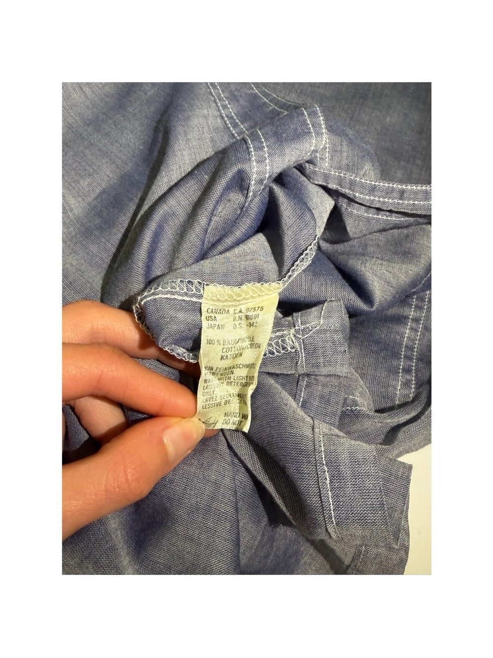 escada chambray button up - Picture 3 of 5